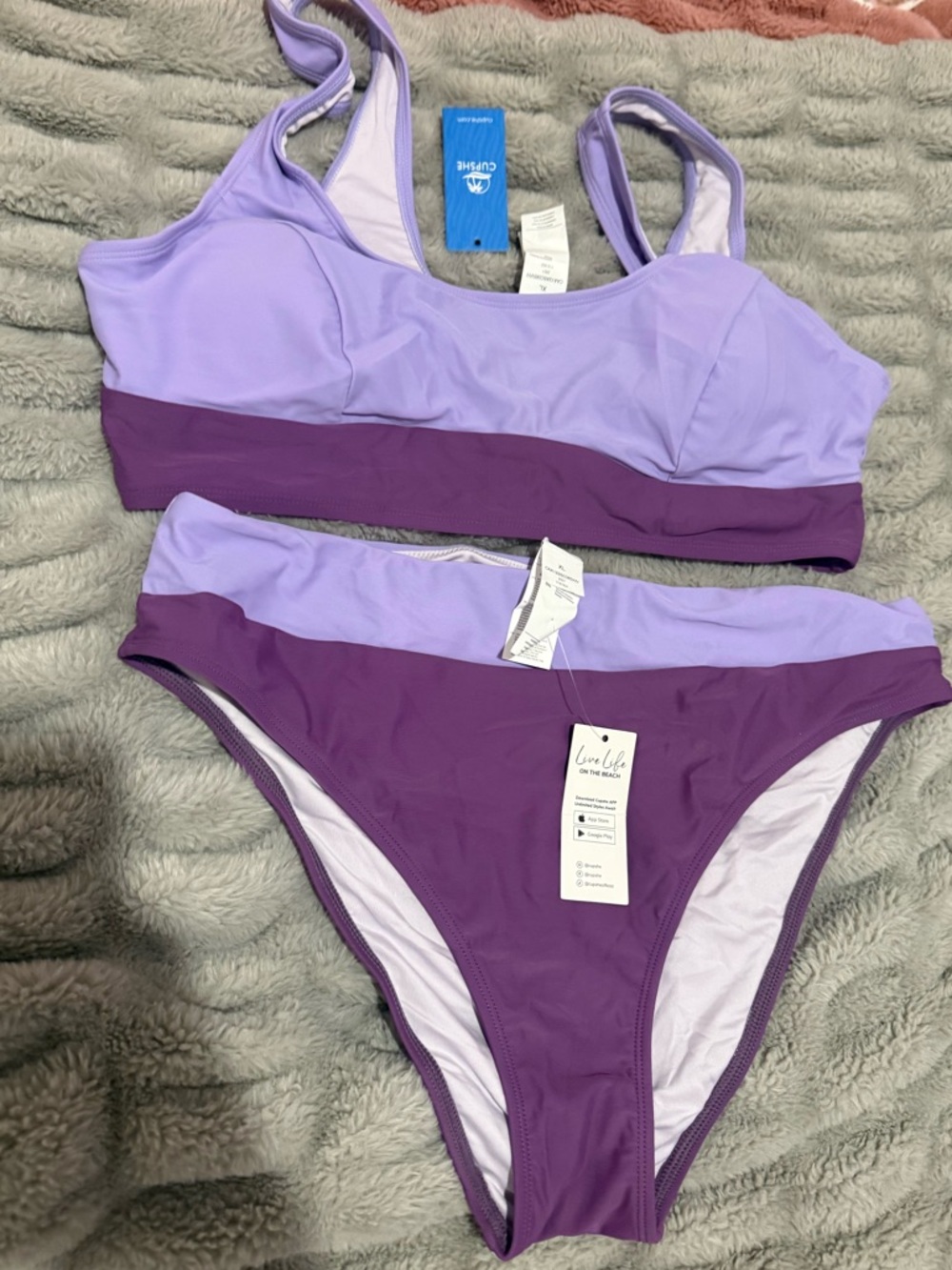 Purple CupShe Suit Brand New Never Worn